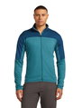 Icebreaker Fleecejacke Descender Merino Blend 300 RealFleece (Merinowolle, atmungsaktiv) blau/teal Herren